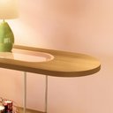 Ver imagem 2 de Aparador Decorativo Sala de Estar Walker Pés em Aço Tampo Vidro Cinamomo G26 - Gran Belo