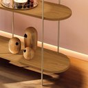 Ver imagem 3 de Aparador Decorativo Sala de Estar Walker Pés em Aço Tampo Vidro Cinamomo G26 - Gran Belo