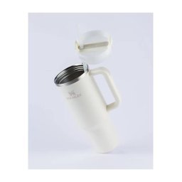 Copo com Canudo Stanley Quencher 2.0 Branco Cream 887ML - 2