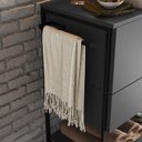 Ver imagem 5 de Gabinete Banheiro Industrial 80 Cm 1028 Grafite Aço Preto Pp