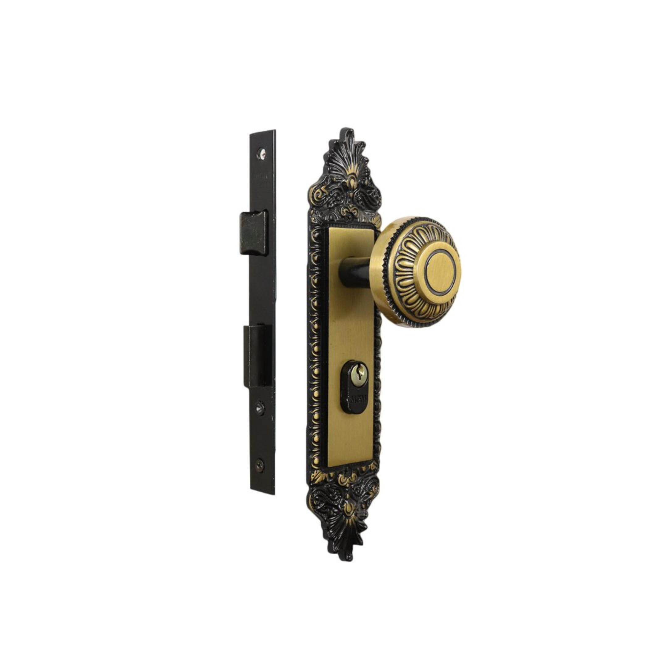 Fechadura Externa Espelho Aço 40mm Mgm Colonial