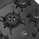 Ver imagem 5 de Fogão de Piso 5 Bocas Íris Timer Glass Preto com Tripla Chama e Timer Digital Bivolt - Realce
