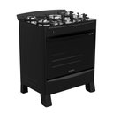 Ver imagem 3 de Fogão de Piso 5 Bocas Íris Timer Glass Preto com Tripla Chama e Timer Digital Bivolt - Realce