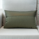 Ver imagem 2 de Almofada Couro & Linhão Retangular:completa