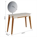 Ver imagem 5 de Penteadeira Jazz Espelho Jateado Led Off White da Imcal 