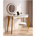 Ver imagem 1 de Penteadeira Jazz Espelho Jateado Led Off White da Imcal 