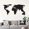 Decoração De Parede Em Mdf 6mm Mapa Mundi 88cm X 48cm - 1