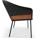 Ver imagem 6 de Kit 3 Cadeiras para Sala de Jantar Estar Living Olívia L02 Couríssimo Camel Preto - Lyam Decor