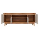 Ver imagem 3 de Rack Bancada Adria 158cm Off White/cedro para Tv até 60” - Casa D