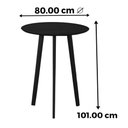 Ver imagem 2 de Mesa de Jantar Bistrô Pulsare Redonda Madeira Eucalipto Cedro Ozki