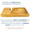 Petisqueiras de Madeira Suporte para Taças Queijos e Vinhos - 4