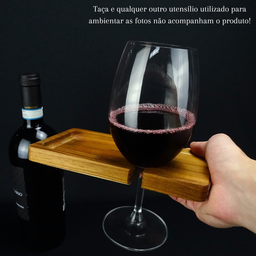 Petisqueiras de Madeira Suporte para Taças Queijos e Vinhos - 2