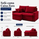 Ver imagem 3 de Sofá Cristal Caixa Zero 220cm - Vermelho