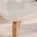 Ver imagem 5 de Mesa para Sala de Jantar 120x90cm Pés Madeira Maciça e Tampo MDF Off com Vidro Off Honda