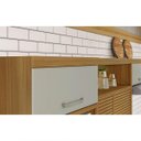 Ver imagem 6 de Armário 2 Portas Nicho Ripado Nesher Princesa 200cm Mdf - Freijo / Off White