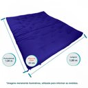 Ver imagem 6 de Sofa Cama Futon Oriental King Azul Royal Acquablock Madeira Maciça Pinus Natural Sem Pintura