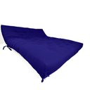 Ver imagem 2 de Sofa Cama Futon Oriental King Azul Royal Acquablock Madeira Maciça Pinus Natural Sem Pintura