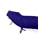 Ver imagem 4 de Sofa Cama Futon Oriental King Azul Royal Acquablock Madeira Maciça Pinus Natural Sem Pintura