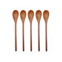Ver imagem 1 de Kit 5 Peças Colher de Pau Madeira Modelos Mingau 27 cm