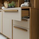 Ver imagem 5 de Armário de Cozinha 11 Portas 2 Gavetas Ágata Bege/Cinamomo/Off White