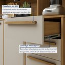 Ver imagem 7 de Armário de Cozinha 11 Portas 2 Gavetas Ágata Bege/Cinamomo/Off White