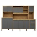 Ver imagem 2 de Armário de Cozinha 11 Portas 2 Gavetas Agata