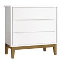 Ver imagem 7 de Jogo de Quarto para Bebê Completo 2 Portas Classic New Branco Fosco com Madeira - MoveisAqui