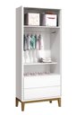 Ver imagem 5 de Jogo de Quarto para Bebê Completo 2 Portas Classic New Branco Fosco com Madeira - MoveisAqui