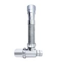 Ver imagem 2 de Sifão Pia Cozinha Sanfonado Tubo Extensível com Copo Universal Cromado 55cm