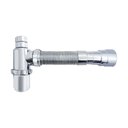 Ver imagem 1 de Sifão Pia Cozinha Sanfonado Tubo Extensível com Copo Universal Cromado 55cm