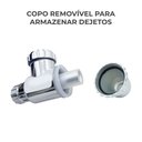 Ver imagem 3 de Sifão Pia Cozinha Sanfonado Tubo Extensível com Copo Universal Cromado 55cm