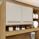 Ver imagem 6 de Armário de Cozinha 5 Portas 1 Gaveta Ágata Bege/Cinamomo/Off White