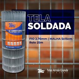 TELA SOLDADA TAG MALHA 5x15cm FIO 2,76mm RL 25X1,2m - 4