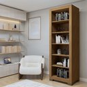 Ver imagem 1 de Estante de Livros 63CMX187CM Multiuso 5 Prateleiras Flex Marrom/Cinamomo