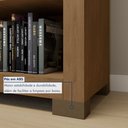 Ver imagem 6 de Estante de Livros 63CMX187CM Multiuso 5 Prateleiras Flex Marrom/Cinamomo