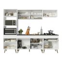 Ver imagem 4 de Armário Cozinha Modulada Completa 252cm Florença Multimóveis MP2442 Branco