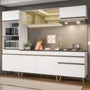 Ver imagem 1 de Armário Cozinha Modulada Completa 252cm Florença Multimóveis MP2442 Branco
