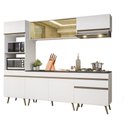 Ver imagem 2 de Armário Cozinha Modulada Completa 252cm Florença Multimóveis MP2442 Branco