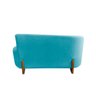 Namoradeira Sofá Feijão Lounge Orgânica Suede Azul Turquesa - 6