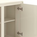Ver imagem 6 de Aparador Buffet 4 Portas com LED Arcus 218 cm Orgânico - Off White