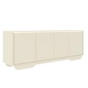 Ver imagem 5 de Aparador Buffet 4 Portas com LED Arcus 218 cm Orgânico - Off White