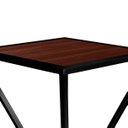 Ver imagem 5 de Mesa de Canto Lateral Alta Quadrada para Sala Austria - Preta Villandry