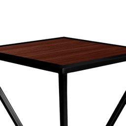 Mesa de Canto Lateral Alta Quadrada para Sala Austria - Preta Villandry - 5