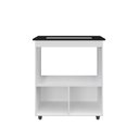 Ver imagem 2 de Balcão Elisa para Cooktop 4 Bocas com Nicho para Forno/microondas - Branco Móblis