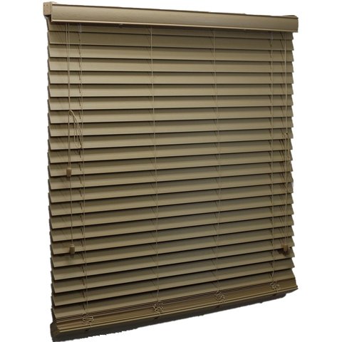 Persiana Horizontal Pvc 50mm Bege 80 (L) X 160 (A) cm C/ Bandô 0,80 x 1,60 m Tipo Madeira Luxo