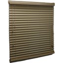 Ver imagem 1 de Persiana Horizontal Pvc 50mm Bege 80 (L) X 160 (A) cm C/ Bandô 0,80 x 1,60 m Tipo Madeira Luxo