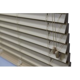Persiana Horizontal Pvc 50mm Bege 80 (L) X 160 (A) cm C/ Bandô 0,80 x 1,60 m Tipo Madeira Luxo - 4