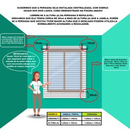 Persiana Horizontal Pvc 50mm Bege 80 (L) X 160 (A) cm C/ Bandô 0,80 x 1,60 m Tipo Madeira Luxo - 5