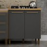 Balcão para Cooktop 60x35cm 2 Portas Perola Valdemóveis - 1