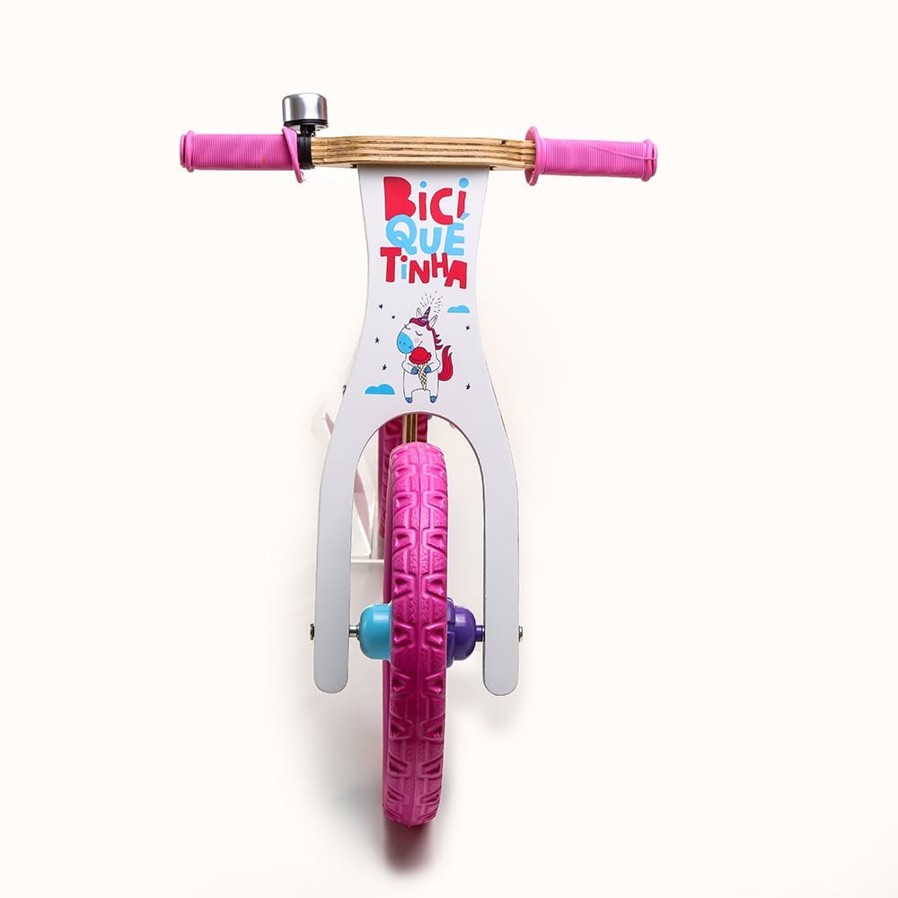 Bicicleta de Equilíbrio Biciquetinha Unicórnio - Diversas Cores Biciquétinha Rosa/azul - 2